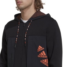 adidas Leisure Hooded Jacket Essentials BrandLove Fleece (Cotton) black Men